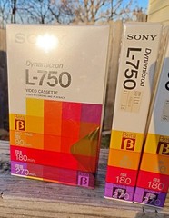 Betamax Beta Betacord Cassette Tape Sony Dynamicro L-750 Factory Sealed Lot Of 3