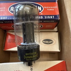 Lot Of 3: Raytheon NOS 6BY5GA Vacuum Tube T25