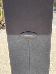 Polk Audio RT800 Vintage 1980s Stand Speakers Pair Black Gray 3.5 ft Tower Works