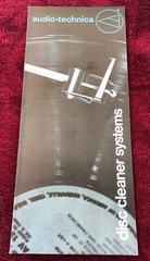 AUDIO TECHNICA DISC CLEANER SYSTEMS ORIGINAL PRODUCT BROCHURE AD M643x