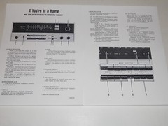 McIntosh Mac 1900 Receiver Brochure 2 pages, Specs/Info/Articles 1973