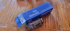 Beckman NOS 5963 12AU7 Black Plates Top Square Getter Vacuum Tube Tested