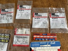 Vintage Estate Electronics Repair Parts Resistors Transistors Capacitor NOS Lot