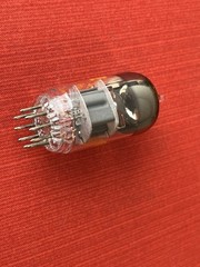 AMPEREX 6DJ8 ECC88 TUBE HOLLAND ORANGE GLOBE Cup Disc Getter (Box Y)