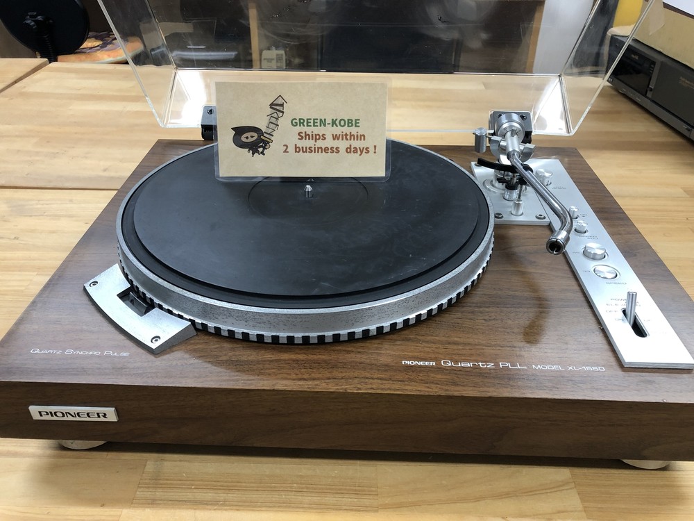 Pioneer XL-1550 Turntable Stereo Record Player Direct Drive Tested / no light up