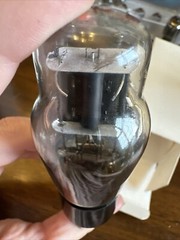 Pair Type VT 37 ST Bottle Globe Black Plate Power Tubes Sylvania SC251A SC966P