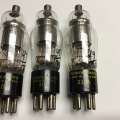 310A WESTERN ELECTRIC Vacuum Tubes Lot of 4 Tubes TV-7 Tested