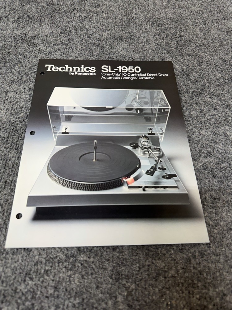 ⭐️ Original Technics SL-1950 Stereo Turntable Dealer Sales Brochure NICE! ⭐️