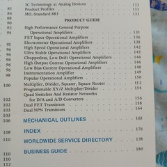1972 Analog Devices Inc Product Guide Norwood MA USA
