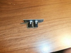 2X VINTAGE HH SMITH SPEAKER PUSH SPRING TERMINAL STRIP,BLACK,NOS