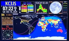 HamClock-Ham Radio World Clock on Pi-3A+ (Includes 3-port USB hub with Ethernet)