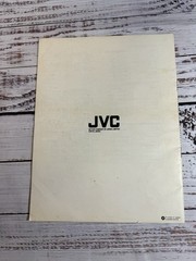 Vintage Genuine JVC Stereo Receiver R-S11 / R-S33 Instruction Book – Japan