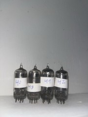 4 Unknown Brand 12BE6 Non Matching Tubes TV7 Good See Photos For Details