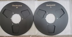 2XOne Pair black Technics 10.5” 1/4” TAPE REEL TO REEL TAPE Recorders RS 1500