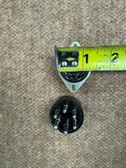 6 Pin tube Socket conector Hammond Leslie Gibson Fender guitar amplifier speaker