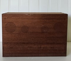 THE ORIGINAL Model Boombox Dribble Wood Laser Engraved by Jake Mize