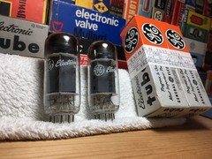 2x MatchedNOS 7868 GE USA PowerTubes/Fisher Bogen Ampeg /Like 7591A w/Adapter