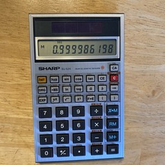 Sharp EL-525 Solar Cell Scientific Calculator Tested Working Vintage Japan