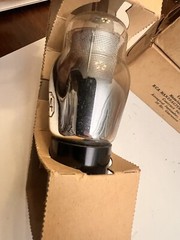 4 NOS 1942 USN CRC 34 Audio Pentode Silver Plate Audio Vacuum Tube US Navy Box