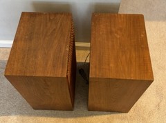 Pair of NICE Vintage Vtg Norelco 55 Tweed Music Speakers Tested LOOK G2U