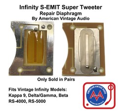 PAIR (2) Infinity S-EMIT Super Tweeter Repair Parts • TWO Pieces • NEW by AVA