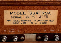 Vintage APF SSA-73A Solid State AM/FM Stereo Receiver Amplifier w Speaker TESTED