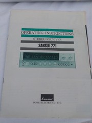 Vintage Sansui 771 Stereo Receiver Powers On with Manual, For Parts