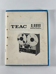 Original TEAC A-3300 A-3340 Stereo Tape Deck Reel to Reel Machine Service Manual