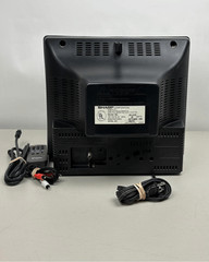Vintage 1998 Sharp 13K-M100 13″ CRT TV Front Inputs Retro Gaming w Remote Cables
