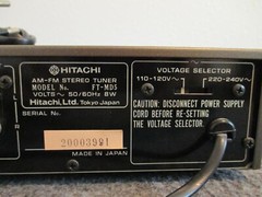 NEW OLD STOCK 1980s HITACHI STEREO RECEIVER FT-MD5 W/ BOX-C INFO MADE IN JAPAN