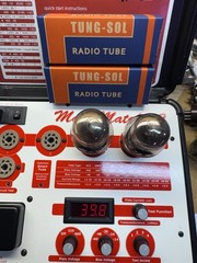 2 Plate Current Matched Tung-Sol 6550 Black Plate Tubes USA 1960