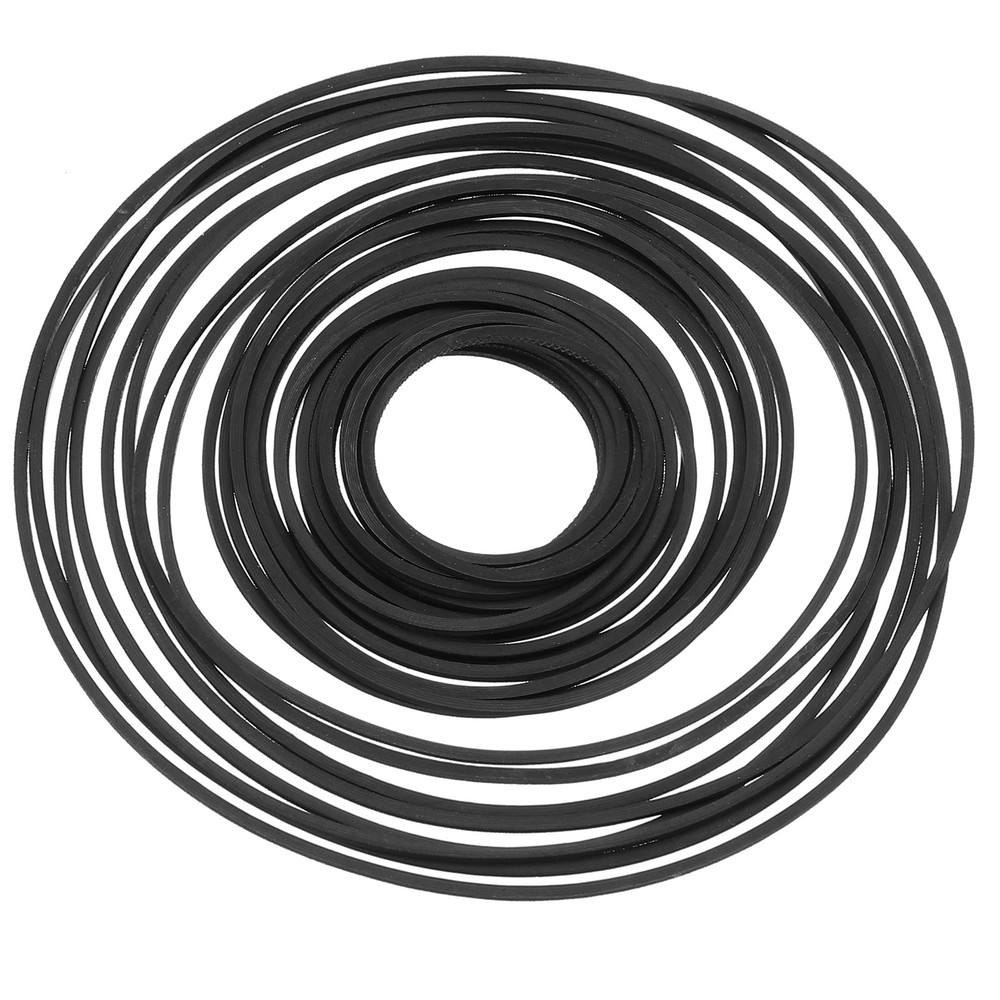 30Pcs Recorder Rubber Belts 40-135mm Mix Square Cassette Recorder(1mm Width)