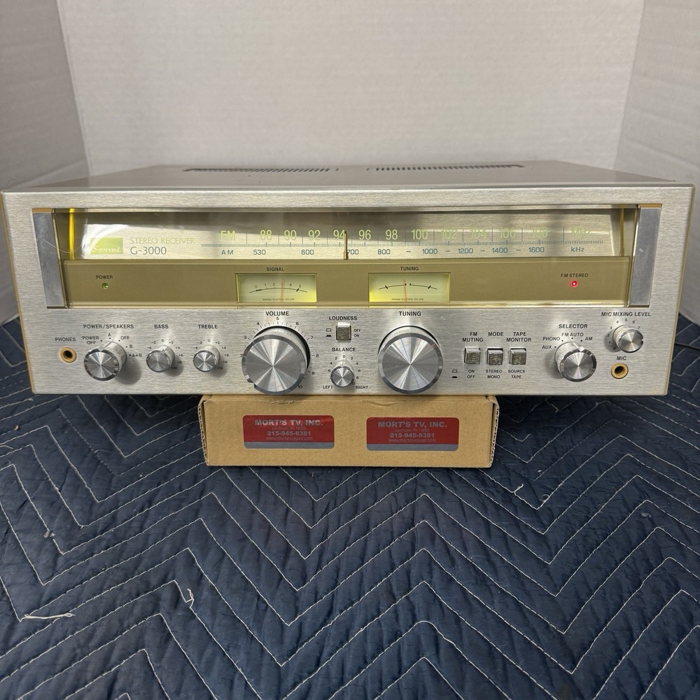 SANSUI G-3000 VINTAGE AM/FM STEREO RECEIVER – SERVICED – CLEANED – TESTED