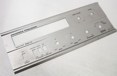 Aluminum Front Case Face Plate – Vintage Grommes Precision Receiver Amp 512 Part