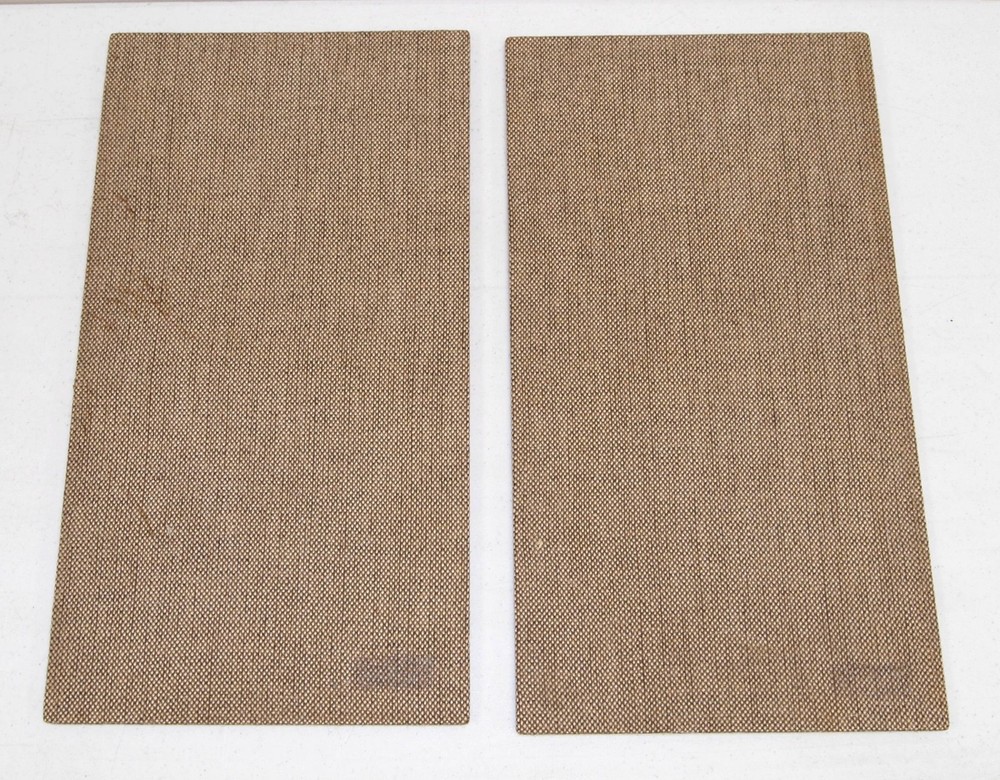 Vtg 2- OEM ” KLH 22 Speaker “GRILL, FRAME, CLOTH” Replacement Part PAIR/ Set