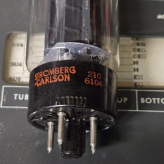 Stromberg Carlson 5U4 GB Vacuum Radio Tube Tested Strong 95/100 Black Plate 619