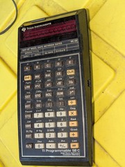 Texas Instruments TI Programmable 58C Vintage Calculator With Power Supply
