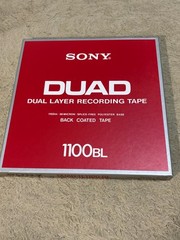 SONY DUAD 1100BL Ferri-Chrome tape 10inch Reel to Reel Open Tape mint ①