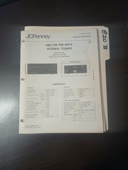 JC Penney 3700 Service Manual Original Repair Book AM FM FM MPX Stereo Tuner
