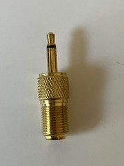 Radio Shack Gold Plated F Jack to Mini Phone Plug Adapter 278-267 🔥NEW NOS💥