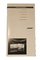 Bose Model 100 Speakers Owner’s Guide 1994 40 Pages