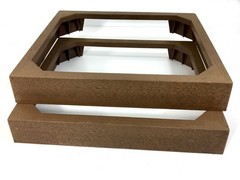 Fisher DS-825 Floor Speaker Stands Risers Base 13.5 x 11.5 x 2 Original Vintage
