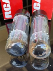 Pair RCA by Matsushita EL34 6CA7 Tubes & Boxes GT Britain Hickok TV7 Tested