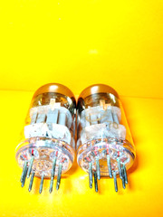 2 pcs 6N23P / ECC88 / 6DJ8 Reflector 70`s Matched pair