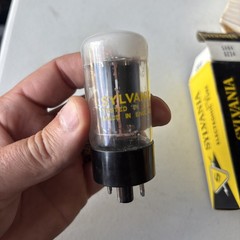 Sylvania 5AR4 GZ34 Rectifier Tube Great Britain Lost Vacuum Collector Only