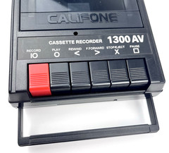 Califone 1300AV Portable Cassette Recorder Player Tested Working AC Powered