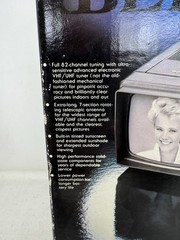Bentley Deluxe Portable 5-Inch Black & White Television Model 100C New Open Box