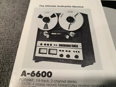 TEAC A-3440 3300SX Etc. Vintage Reel to Reel player Brochure