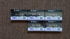 Fuji FR-I Audio Cassette Tape 5 pcs. lot
