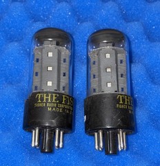TWO The Fisher 7591A Tubes / Amplitrex Tested = Good But Not Great / Base Damage